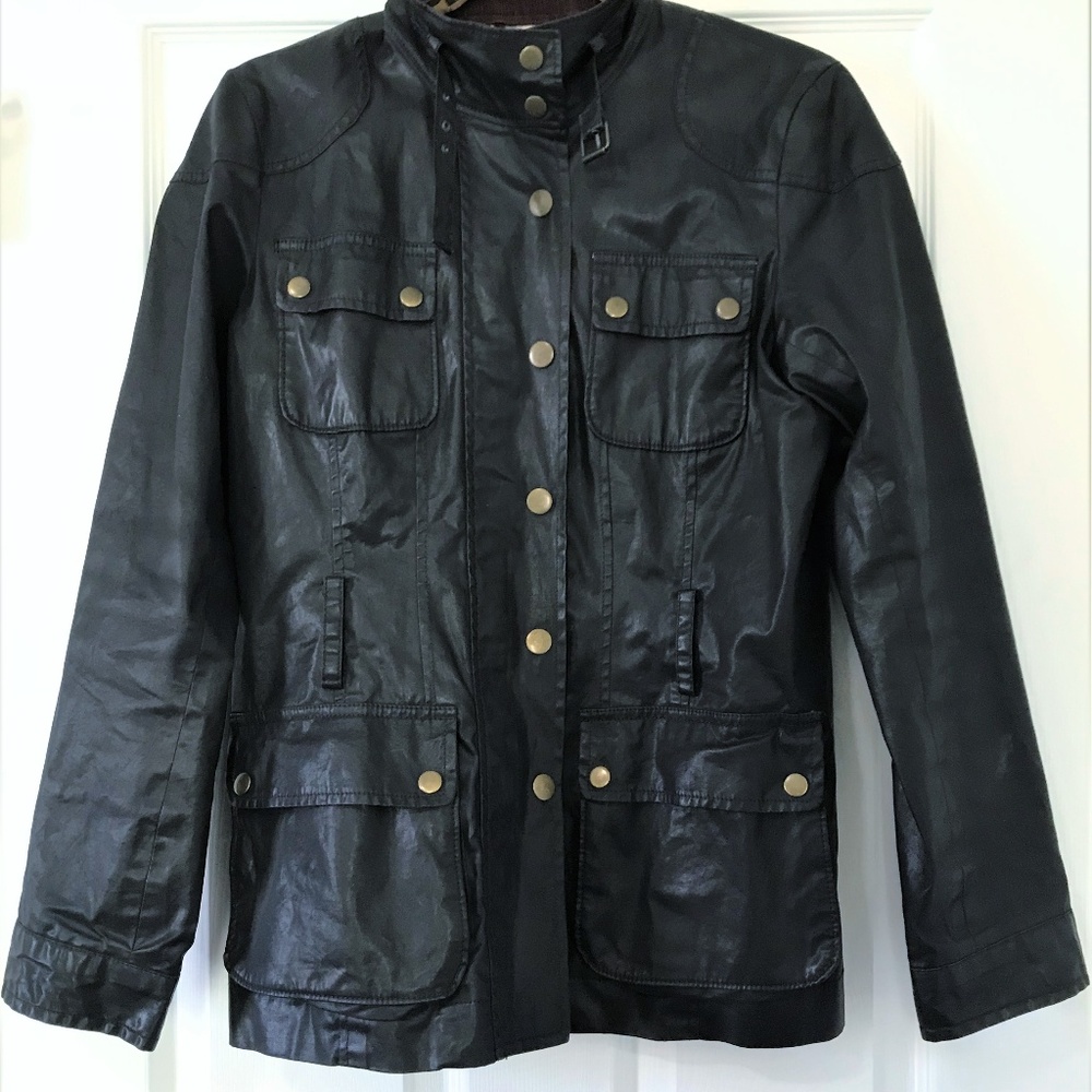 Banana Republic Waxed Field Jacket Pocket Coat M
